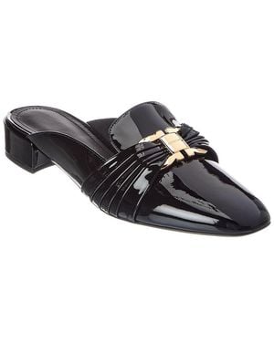 Ferragamo Corby Patent Mule - Black