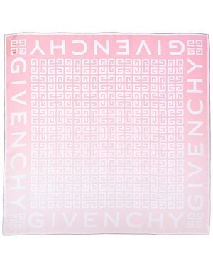 Givenchy 4G Small Square Silk Scarf - Pink