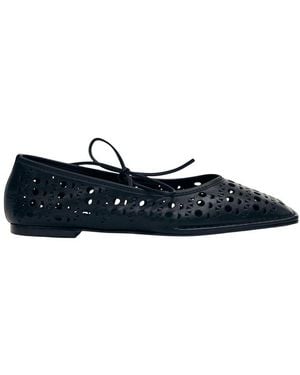 Alohas Sway Slit Leather Ballet Flat - Blue