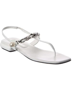 Miu Miu Patent Sandal - White