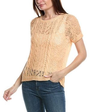 Bobeau Crochet Jumper - Blue