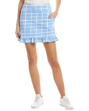 IBKUL Ruffle Trim Skort - Blue
