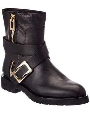 Roger Vivier Leather Boot - Black