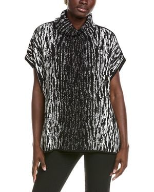Anne Klein Luxe Animal Print Tunic - Black