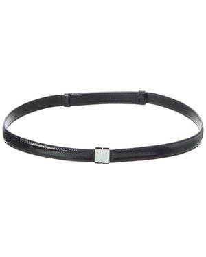 TOTEME Slide Clasp Leather Belt - Blue