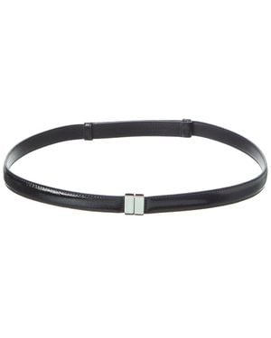 TOTEME Slide Clasp Leather Belt - Blue