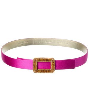 Roger Vivier Satin Belt - Pink