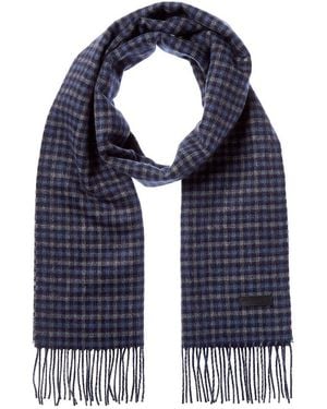 Bruno Magli Silk & Cashmere-Blend Scarf - Blue