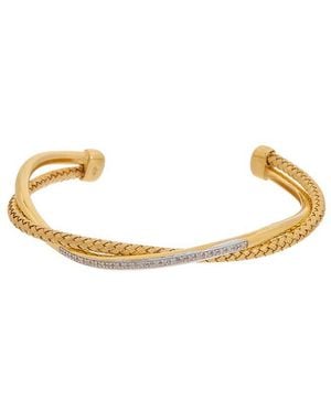 Meshmerise 18K 0.25 Ct. Tw. Diamond Bangle Bracelet - Metallic