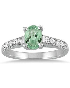 Gem Spark 14K 1.19 Ct. Tw. Diamond & Amethyst Ring - Multicolour