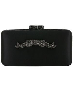 Badgley Mischka Lexi Silk Clutch - Black