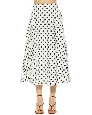 Alexia Admor Hunter A-Line Skirt - White