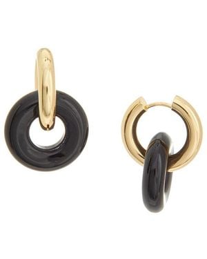 Kenneth Jay Lane 14K Plated Hoop Earrings - Metallic
