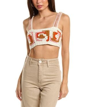 Sea Hayden Crochet Wool-Blend Top - Natural