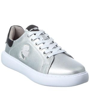 KARL LAGERFELD Leather Trainer - Blue