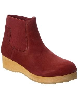 Eileen Fisher Words-On Leather Boot - Red