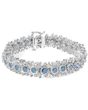 Haus of Brilliance 14K 10.00 Ct. Tw. Diamond Link Bracelet - Metallic