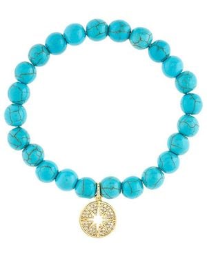 Rivka Friedman 18K Plated Cz Bracelet - Blue