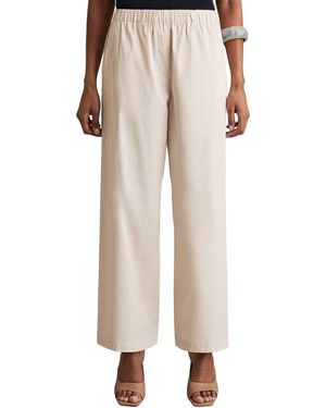 Reiss Osbourne Cropped Trouser - Natural