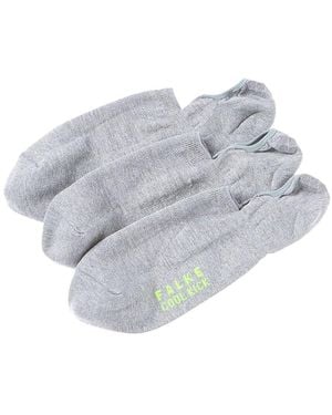 FALKE 3Pk Cool Kick Invisible Socks - Grey