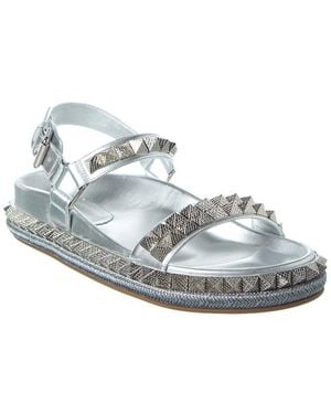 Christian Louboutin Pyrabizz Leather Sandal - Metallic