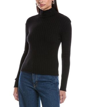 Bella Dahl Wool-Blend Turtleneck Jumper - Black