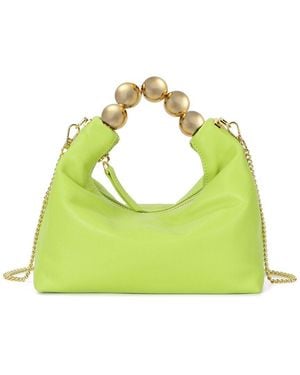 Tiffany & Fred Paris Smooth Leather Top Handle Crossbody - Green
