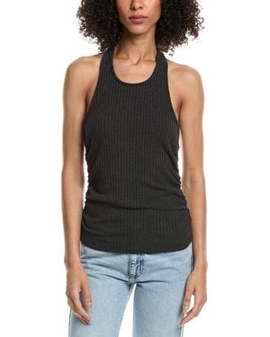 Project Social T After The Rain Rib Halter Top - Black