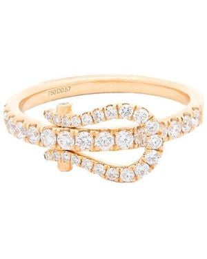 Maitre De Diamant 18K 0.57 Ct. Tw. Diamond Little Belt Ring - White