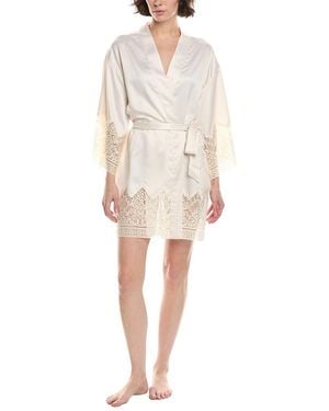 Flora Nikrooz Charmeuse Kimono - Natural