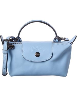 Longchamp Le Pliage Xtra Xs Leather Pouch - Blue