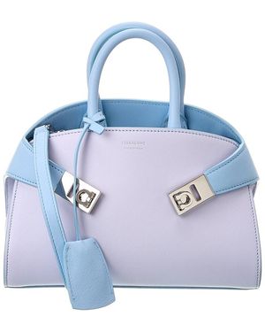 Ferragamo Hug Mini Leather Crossbody - Blue