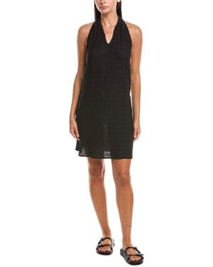Natori Waves Mini Halter Dress - Black