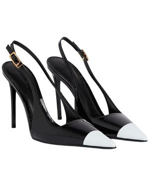 retroféte Simona Patent Slingback - Black