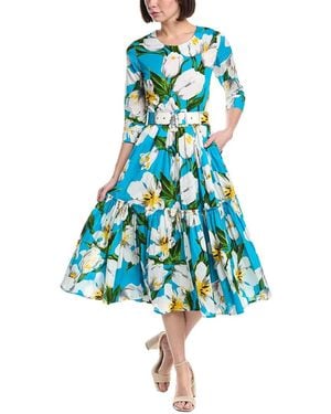 Samantha Sung Melanie Midi Dress - Blue