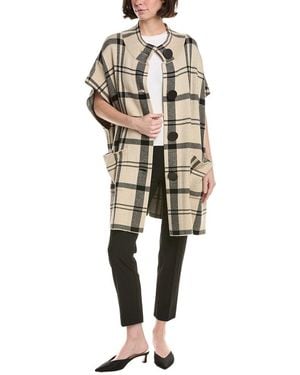 Joseph Ribkoff Short-Sleeve Poncho - Natural