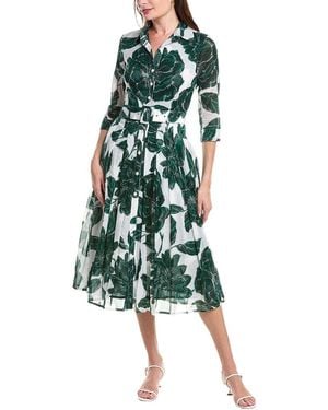 Samantha Sung Audrey Shirtdress - Green