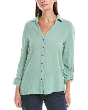 XCVI Wearables Porter Blouse - Green