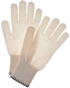 Brodie Cashmere Whipstitch Cashmere Gloves - White
