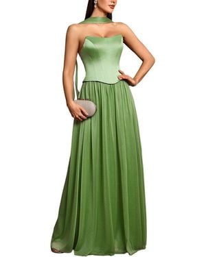 Luna Tuccini Maxi Dress - Green