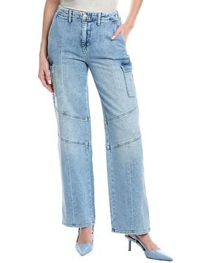 L'Agence Brooklyn High-Rise Brewer Utility Wide Leg Jean - Blue