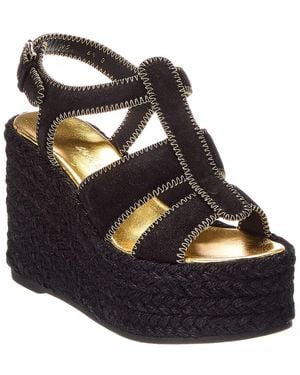 Ferragamo Renee Suede Sandal - Black