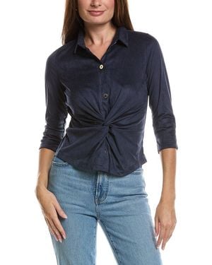 Gretchen Scott Twist Shout Top - Blue