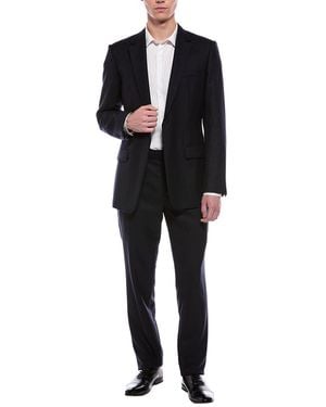 Kilgour Hopsack Wool Suit - Black