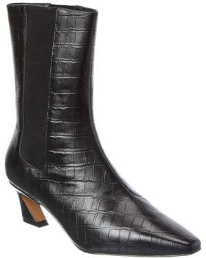 Reiss Mina Leather Chelsea Boot - Black