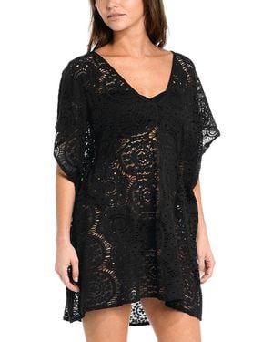 Sunshine 79 Crochet Caftan - Black