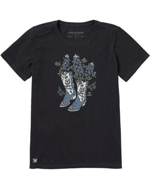 Life Is Good. Crusher T-Shirt - Black