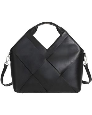 Adele Berto Leather Shoulder Bag - Black