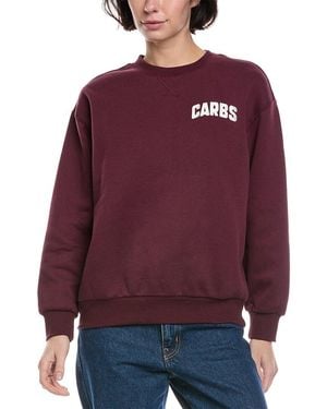 Wildfox Carbs Charlie Oversized Fit Sweatshirt - Purple