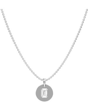 Lab Grown Diamonds 14K 1.00 Ct. Tw. Lab-Grown Diamond Necklace - Metallic